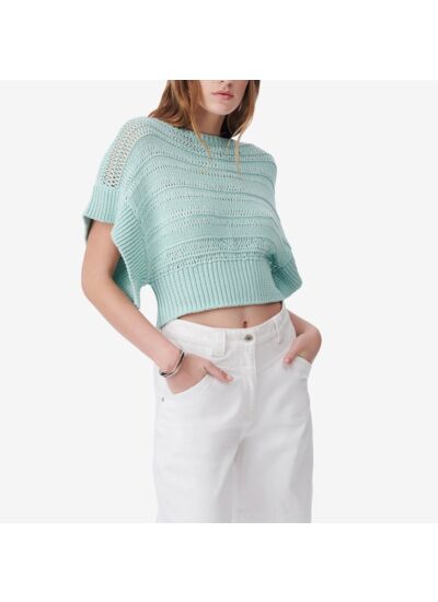 Pull Sans Manche À Volants Ouzna