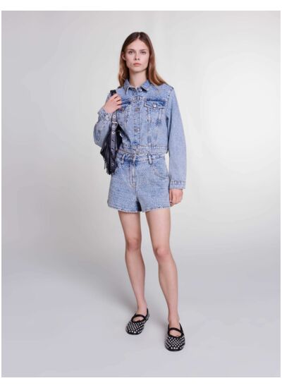 Short en denim