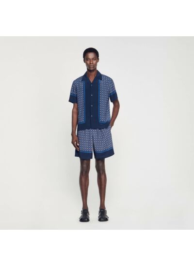 Chemise imprimée à manches courtes