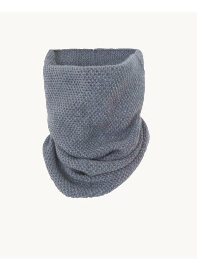 Col MOSS Col cachemire mixte uni point de riz