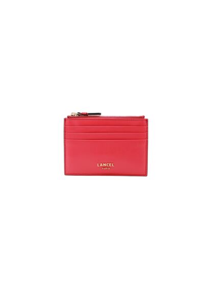 Lettrine De Lancel - Porte Carte Zip - Flamingo