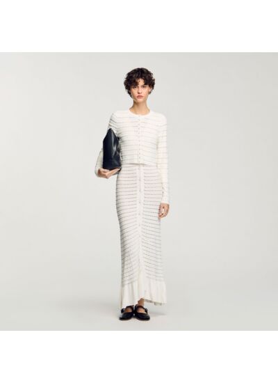 Cardigan à détails perlés