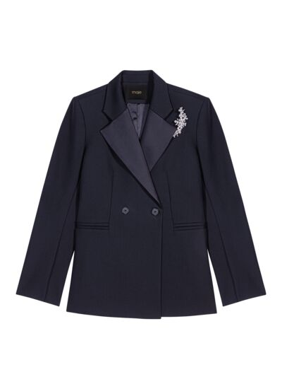 Veste de costume à broche