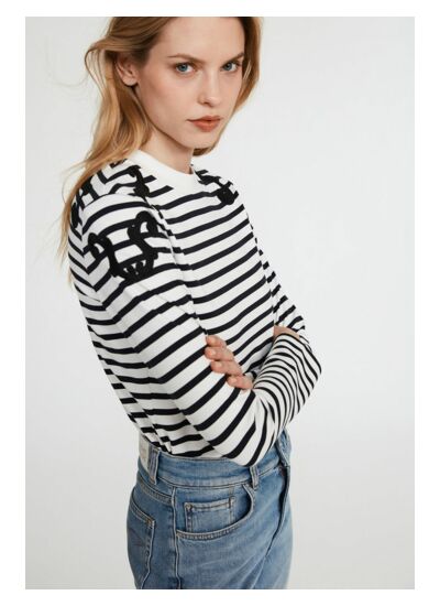 T-shirt marinière manches longues