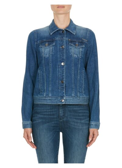 Blouson en jean indigo