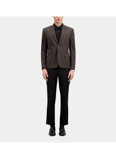 Veste De Costume Classique Motif Pied De Poule Homme