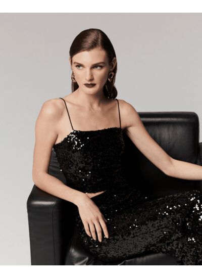 Top Bretelle à Sequins