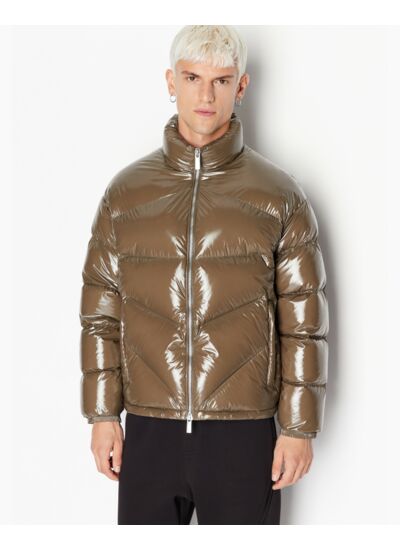 Giacca piumino-crocodile