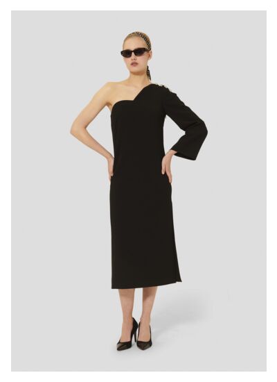 Robe Renee-Noir en Polyester
