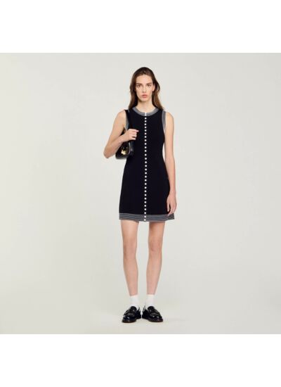 Robe courte boutonnée