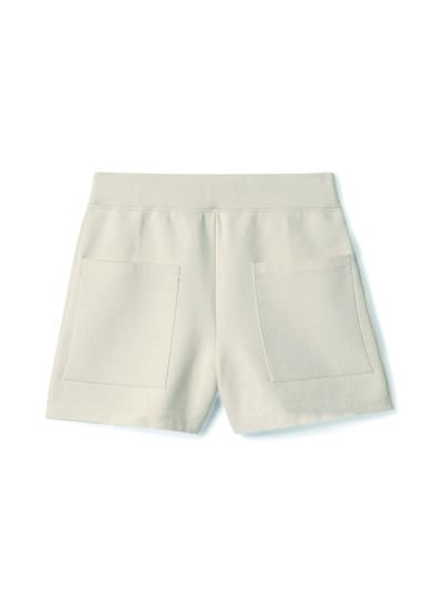 Short surpiqûres contrastées - Femme - NATUREL