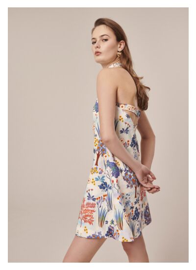 Robe Rebeka-Bleu en Coton