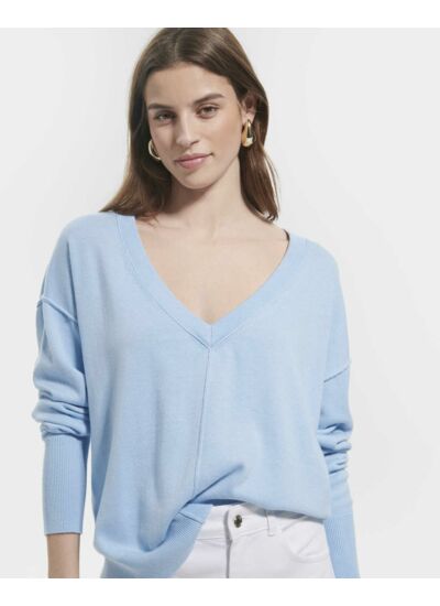 Pull Pucci Bleu Ciel en Polyamide