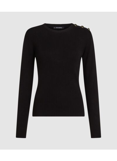 K BUTTON KNIT SWEATER