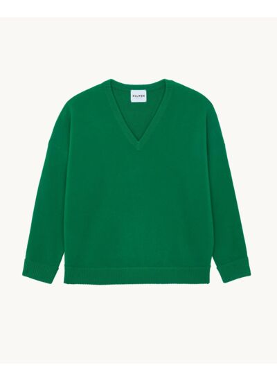 Pull Kiki Pull Cachemire Col V Oversize Femme, 4 fils