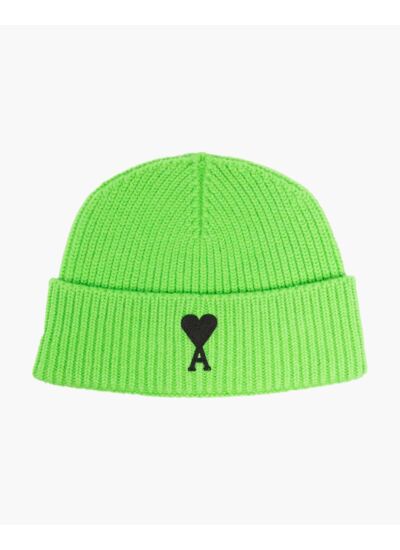 Ami Paris Bonnet Ami de Coeur Noir Vert