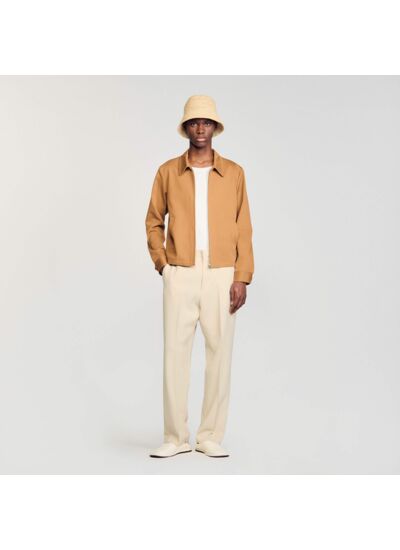 Blouson zippé en coton