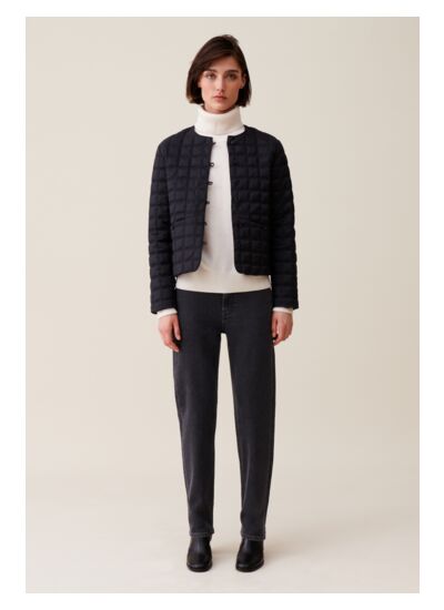 Doudoune légère boutonnée courte