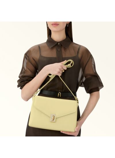 FURLA MERIDIANA M C.BODY W/DOUBLE STRAP - VITELLO BOLOGNA