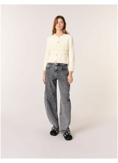 Cardigan à franges