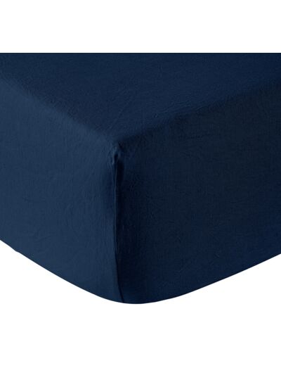 DRAP HOUSSE | Lin Lavé Lina - Bleu De Chine