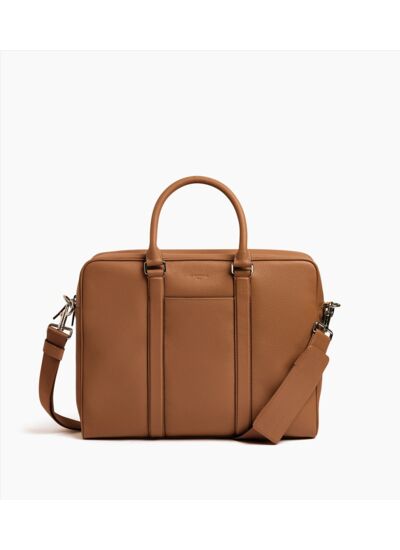 Porte documents 15" Charles en cuir grainé moyen modèle