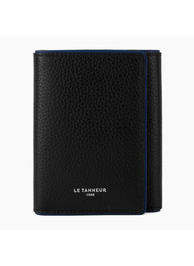 Porte cartes 3 volets Augustin en cuir grainé
