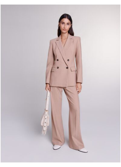 Veste de tailleur à rayures