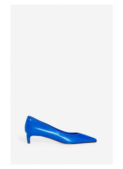 Escarpin Bleu Daily En Cuir D'Agneau