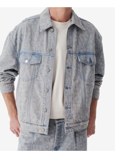 Veste En Denim Imprimée Fukaspe