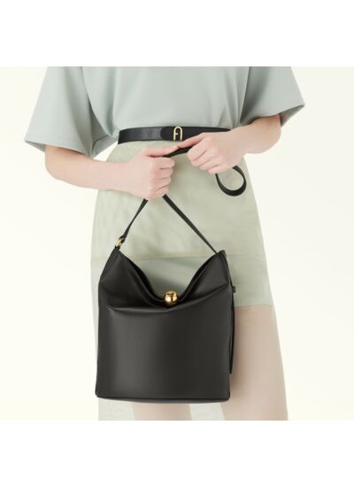 FURLA SFERA SOFT M BUCKET BAG - VITELLO VERONA