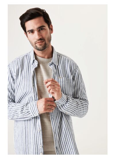 Men Shirt Blue