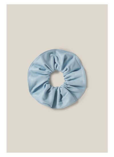 Chouchou cuir bordures surpiquées