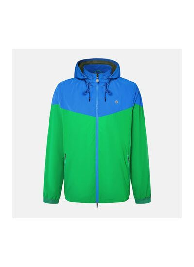 Veste coupe-vent bicolore vert Gazon PLAY