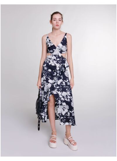 Robe longue ajourée