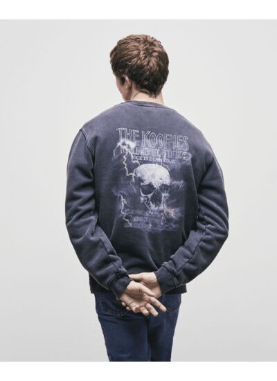 Sweat Col Rond Skull Homme