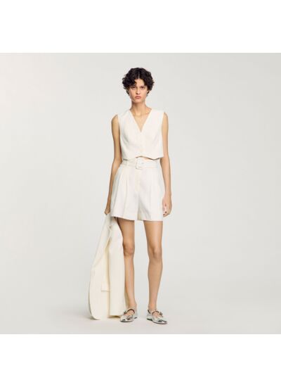 Short taille haute à sequins