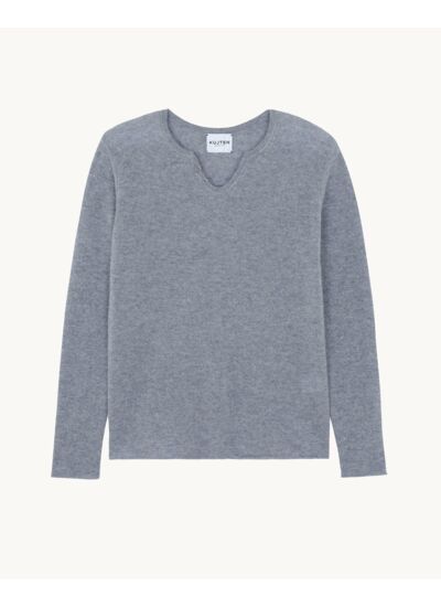 Pull Anton gris chiné