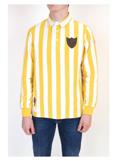 Polo manches longues Manches Longues En Jersey Rayé