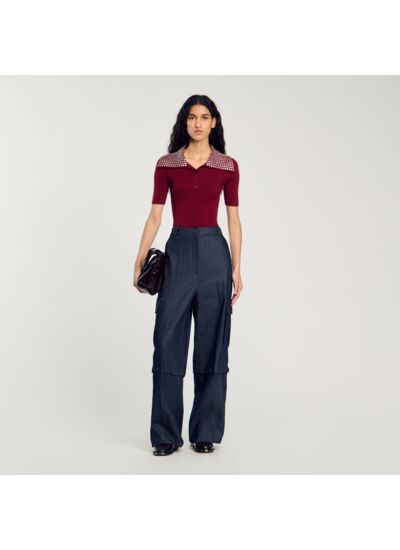 Pantalon cargo modulable en jean