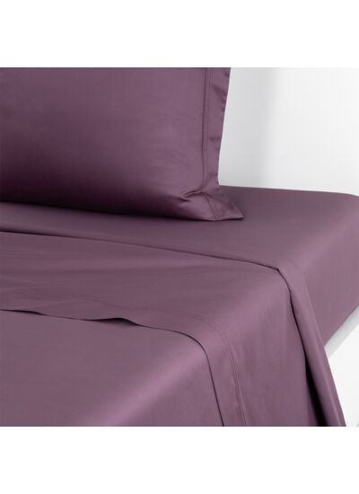 Yves Delorme - Drap plat en satin marron, Triomphe