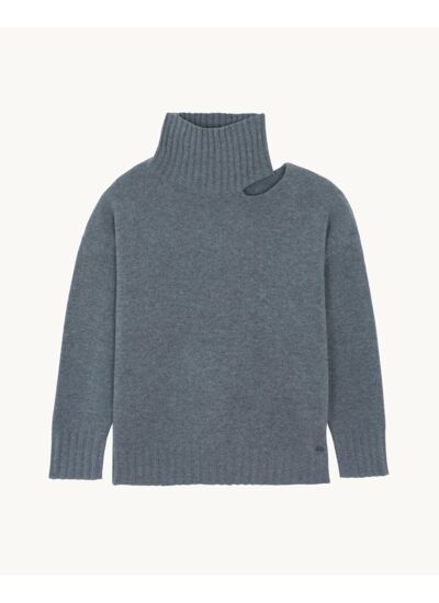Pull Tita gris flanelle