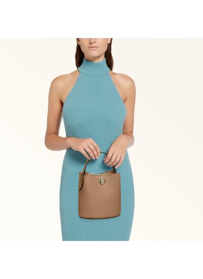 DANAE MINI BUCKET BAG - VITELLO KERIA