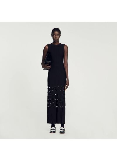 Robe longue à franges