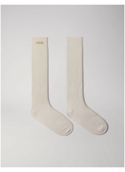 Chaussettes hautes en mix laine