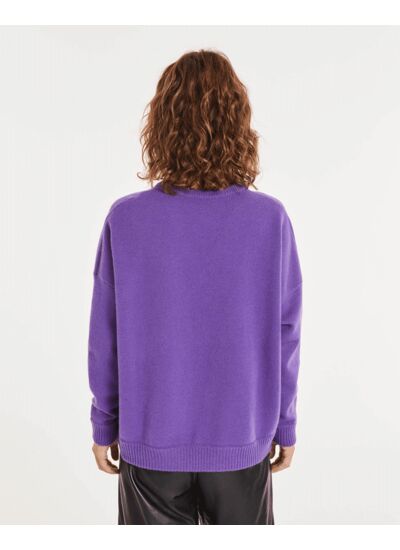 Pull Kiki Pull cachemire col v oversize femme