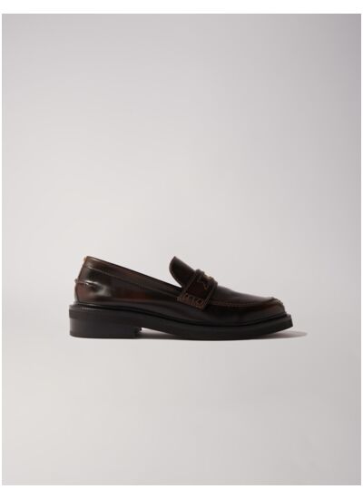 Mocassins en cuir brossé