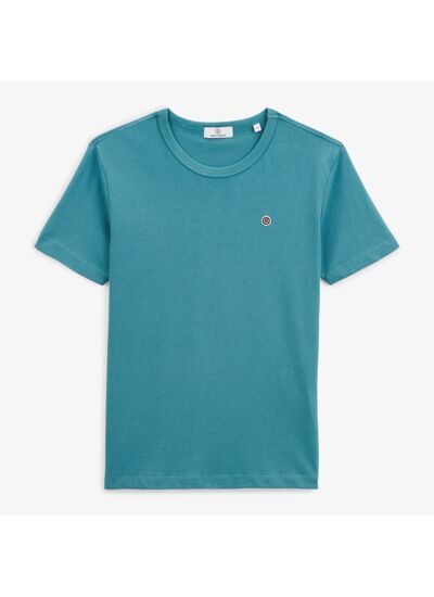 T-shirt Titouan junior bleu canard imprimé dos