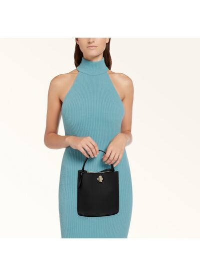 DANAE MINI BUCKET BAG - VITELLO ST.COCCO SHINY