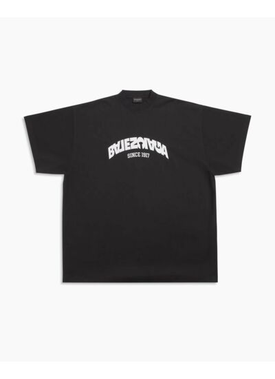 Balenciaga T-Shirt Back Flip Noir